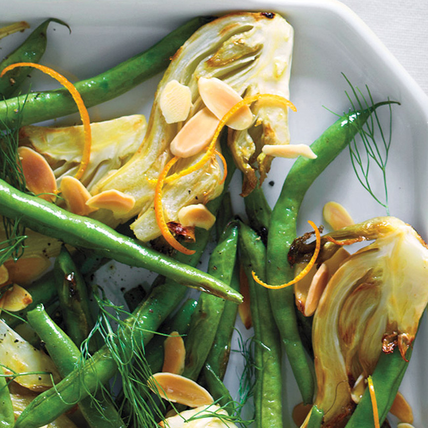 Fennel and Green Beans with Orange and Almonds Recipe Martha Stewart