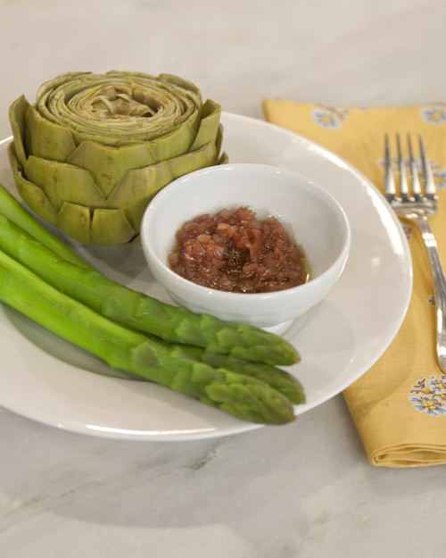 Asparagus with Vinaigrette Jam Recipe & Video Martha Stewart