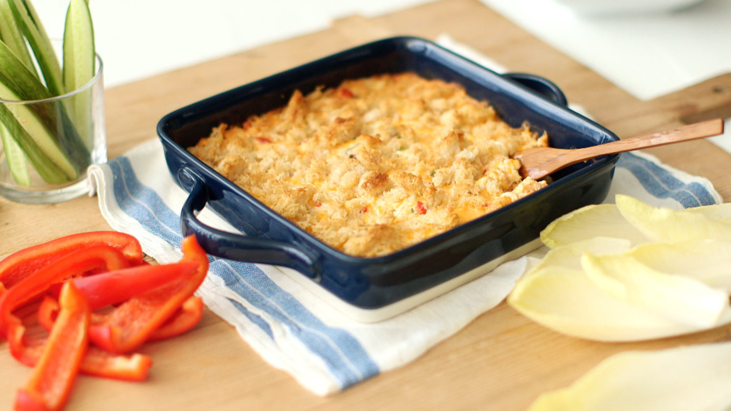 Video Hot Crab and Pimiento Cheese Spread Martha Stewart
