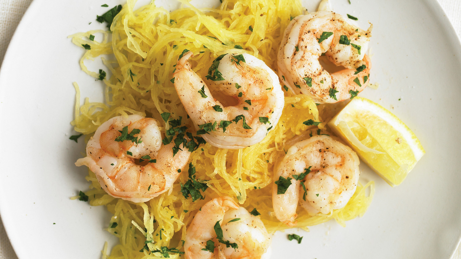 Roasted Shrimp with Spaghetti Squash Recipe | Martha Stewart