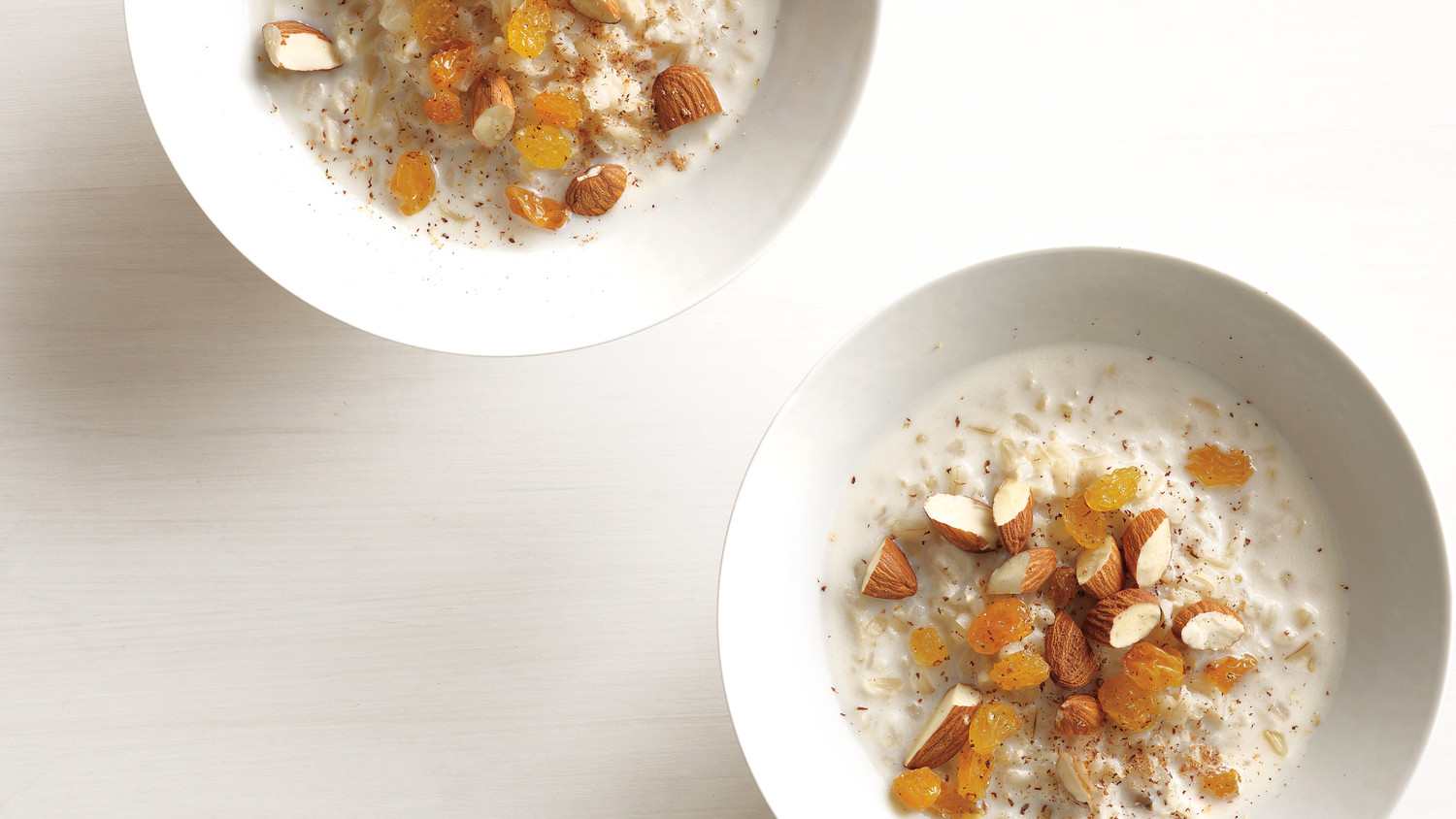 Hot Rice Cereal with Nuts and Raisins