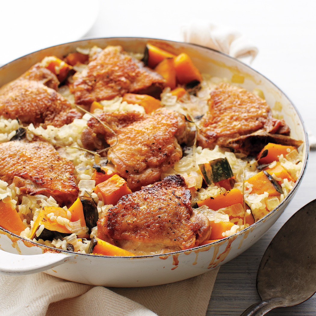 Chicken and Rice with Kabocha Squash Recipe Martha Stewart