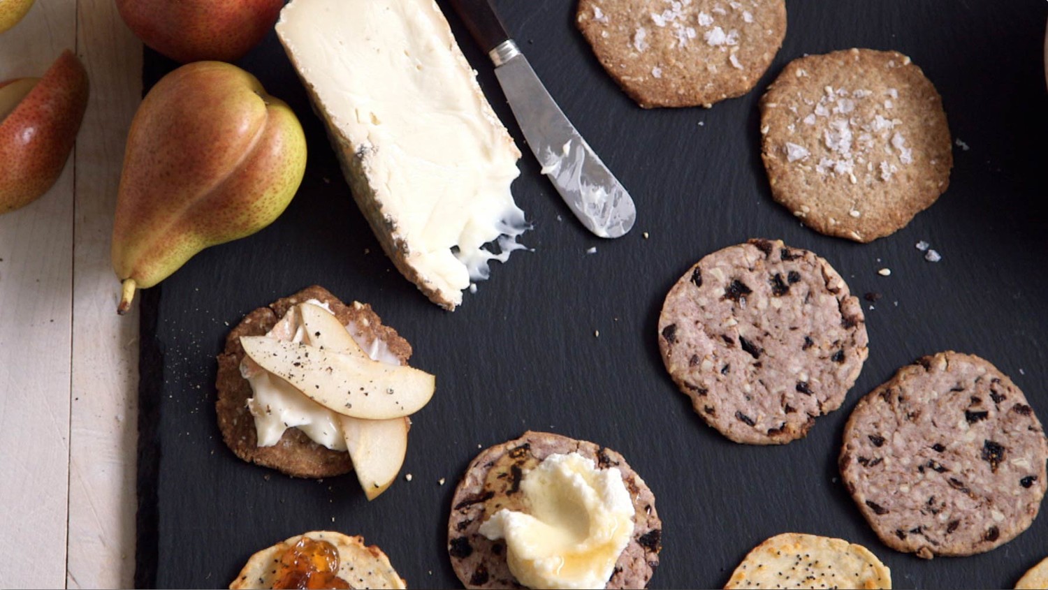 Video MakeAhead CheddarandGruyere Crackers Martha Stewart