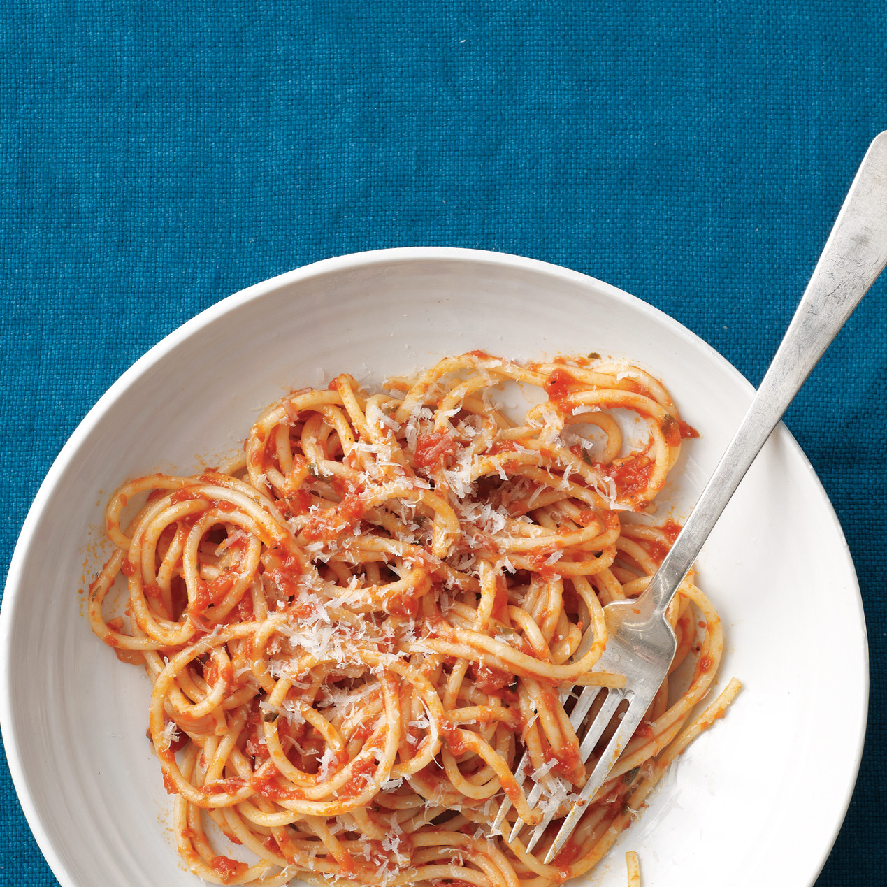 Spaghetti with Tomato-Anchovy Sauce Recipe | Martha Stewart