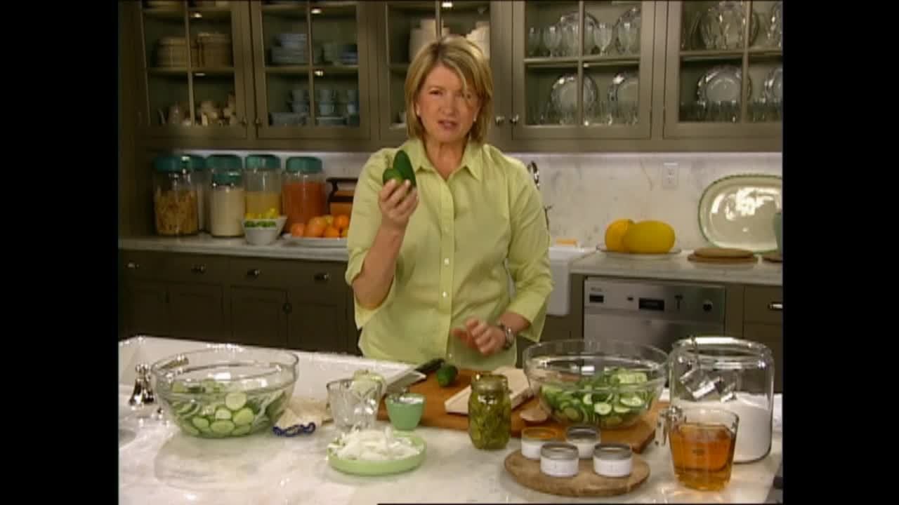 Video Martha's Homemade Bread and Butter Pickles Martha Stewart
