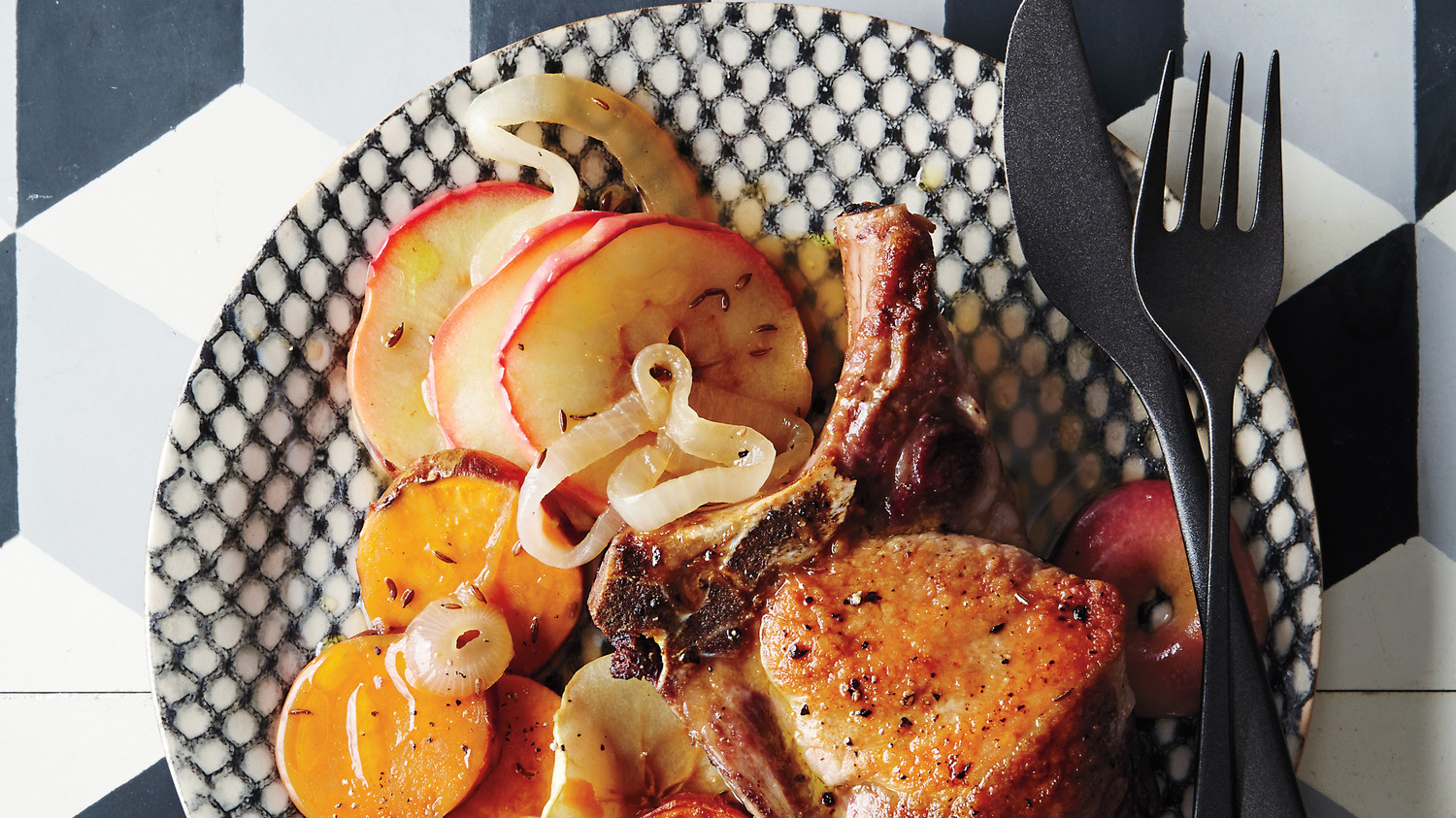 Roasted Pork Chops with Sweet Potatoes and Apples Recipe Martha Stewart