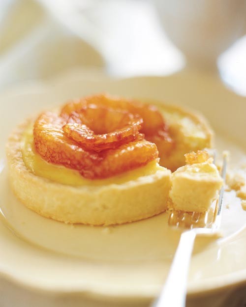 Rice Pudding Tarts with Blood Oranges Recipe Martha Stewart