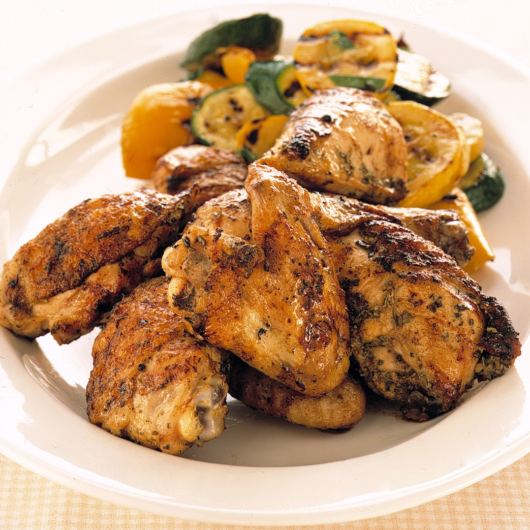 Grilled Tuscan Chicken with Rosemary and Lemon Recipe | Martha Stewart