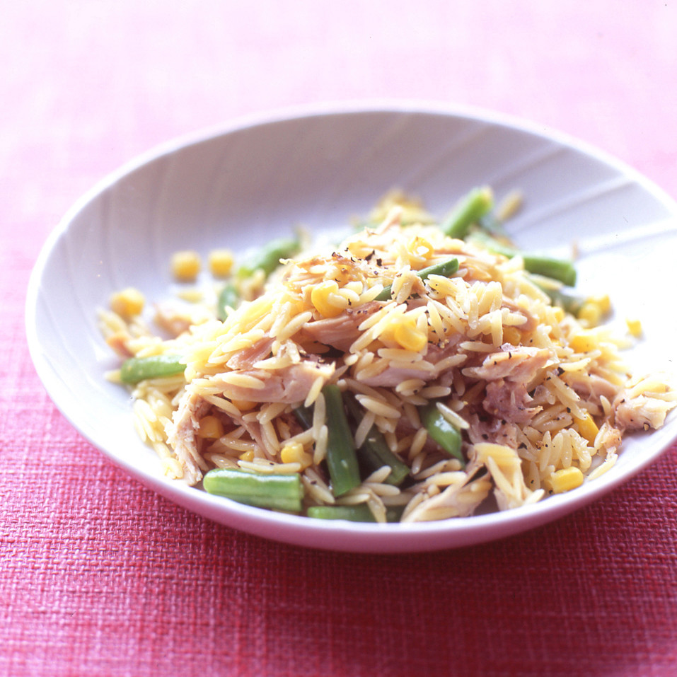 Orzo with Chicken, Corn, and Green Beans Recipe Martha Stewart