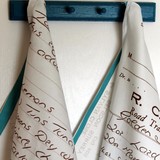 Tea Towels Made From Handwritten Recipes