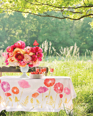 shower baby poppy simple centerpieces preppy themed martha decor stewart