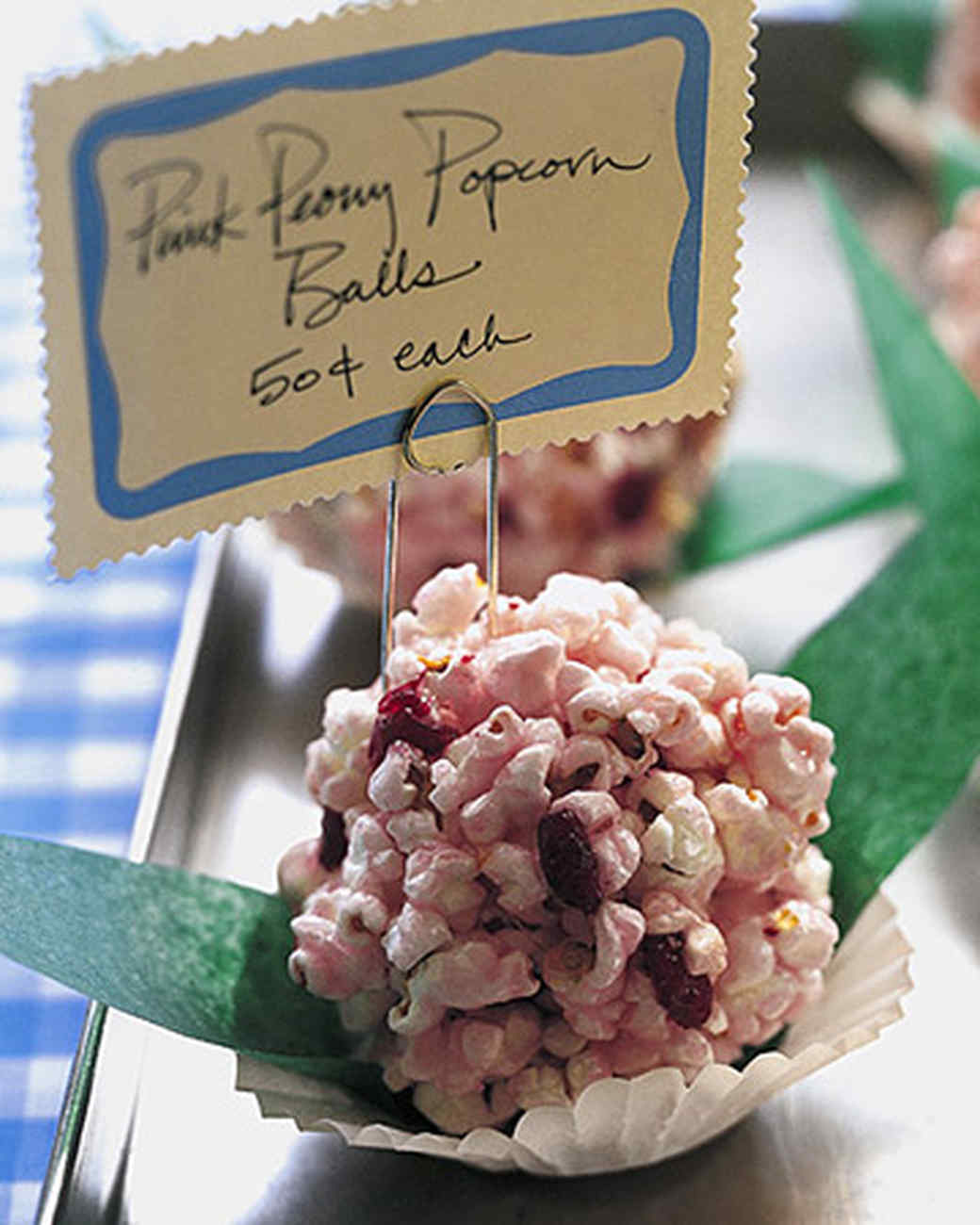 Pink Peony Popcorn Balls Recipe Martha Stewart