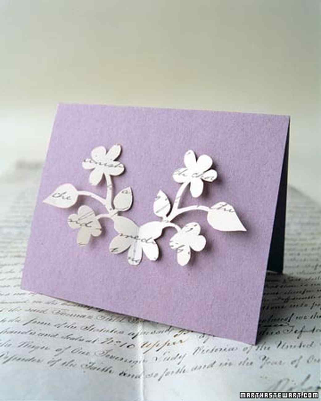 A Year of Paper-Cutout Cards | Martha Stewart