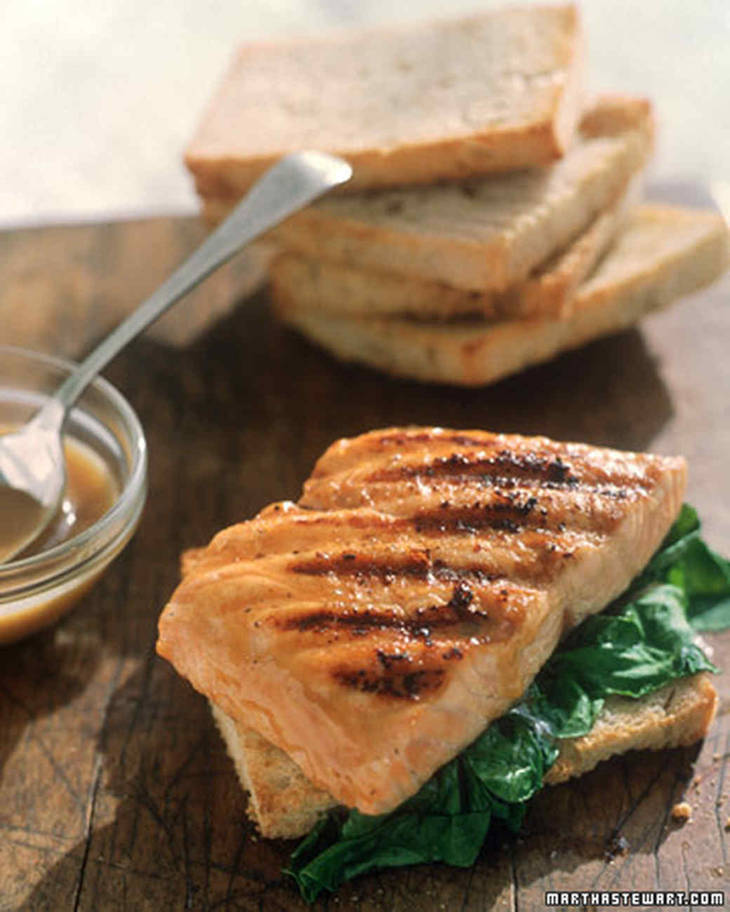 Grilled Salmon Sandwich Recipe Martha Stewart