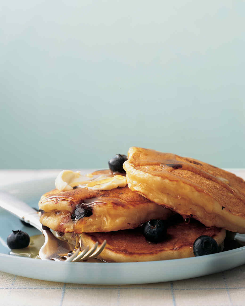 Blueberry Buttermilk Flapjacks Recipe Martha Stewart