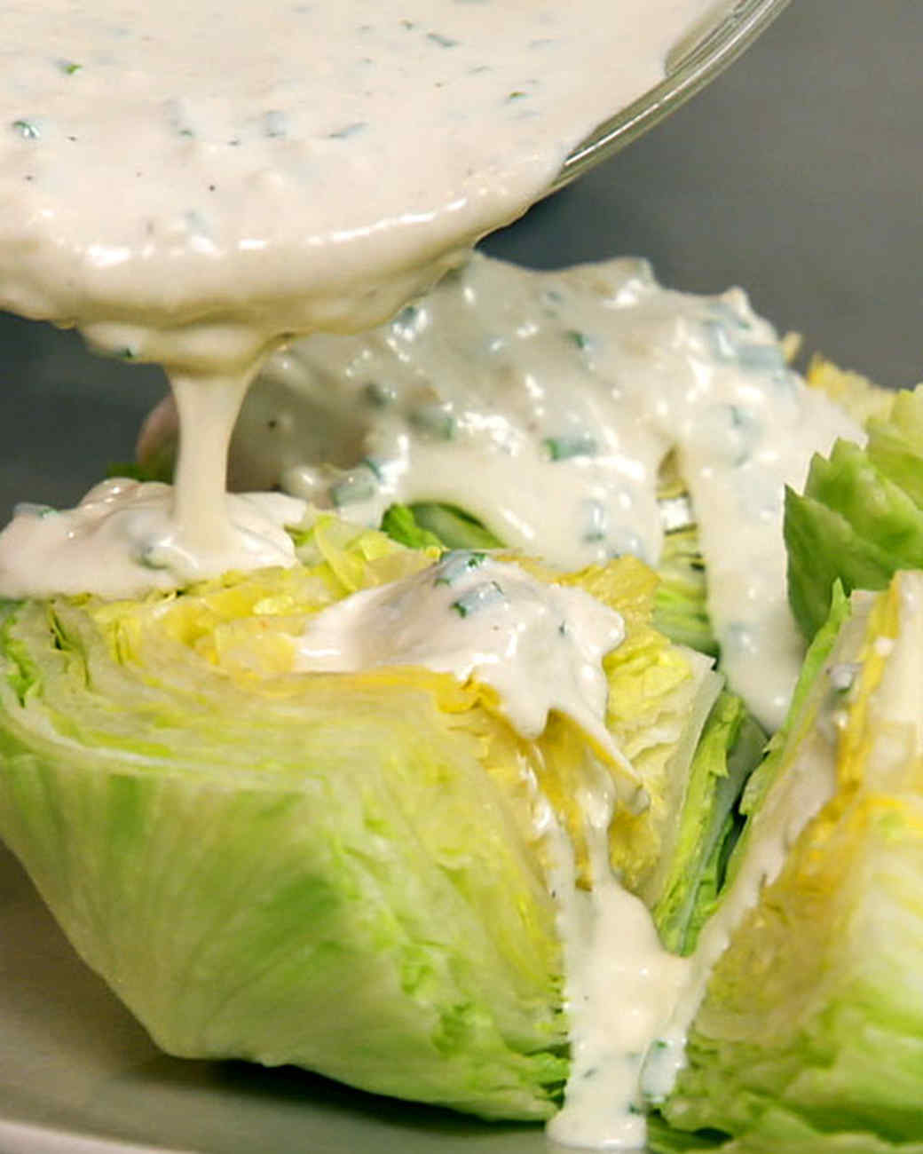 Iceberg Wedges with Blue Cheese Dressing Recipe & Video Martha Stewart