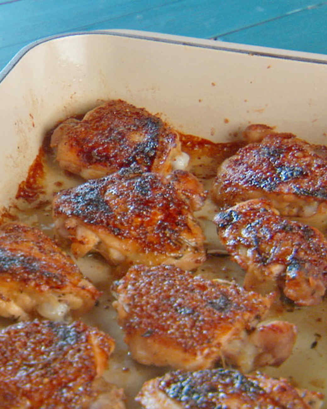 Baked Chicken with Honey-Whole Grain Mustard Glaze Recipe & Video