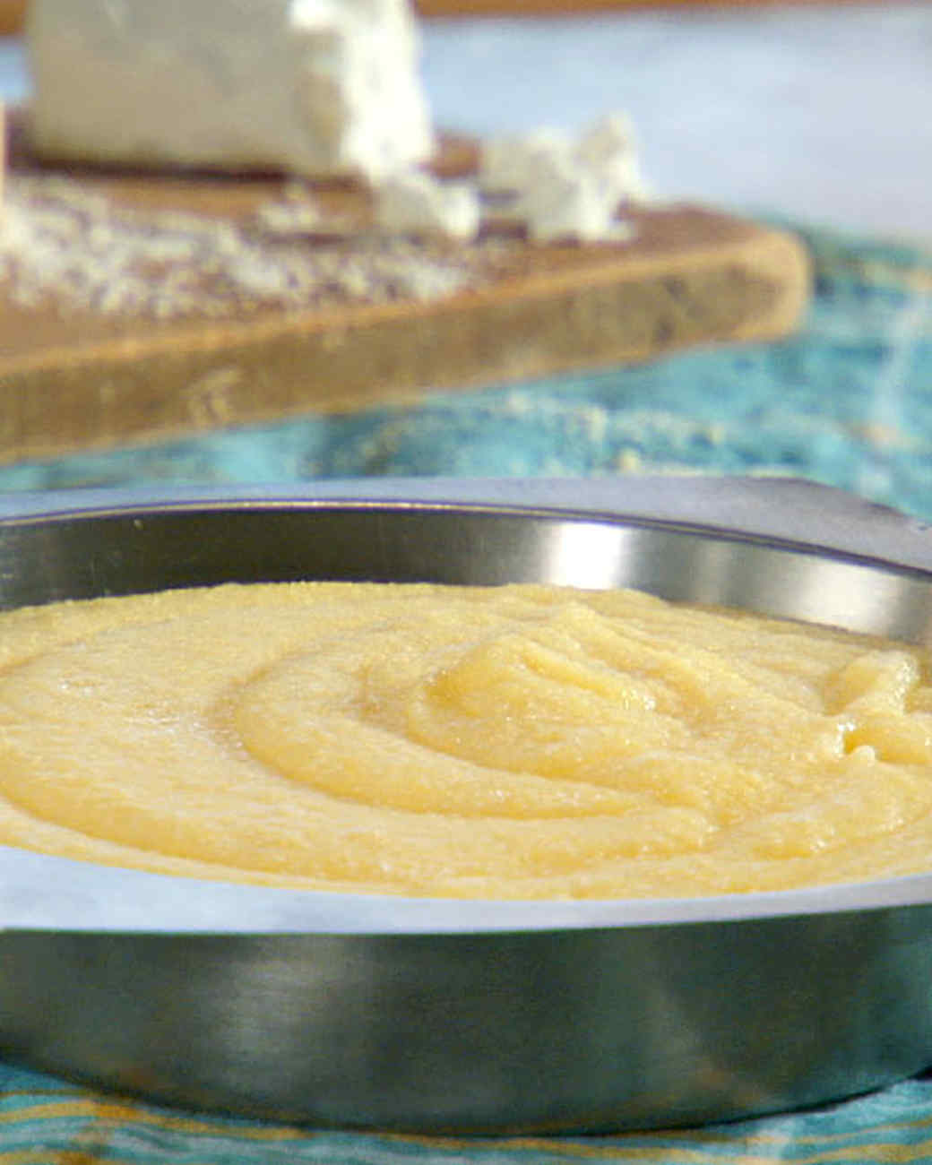 Creamy Polenta with Goat Cheese Recipe & Video Martha Stewart