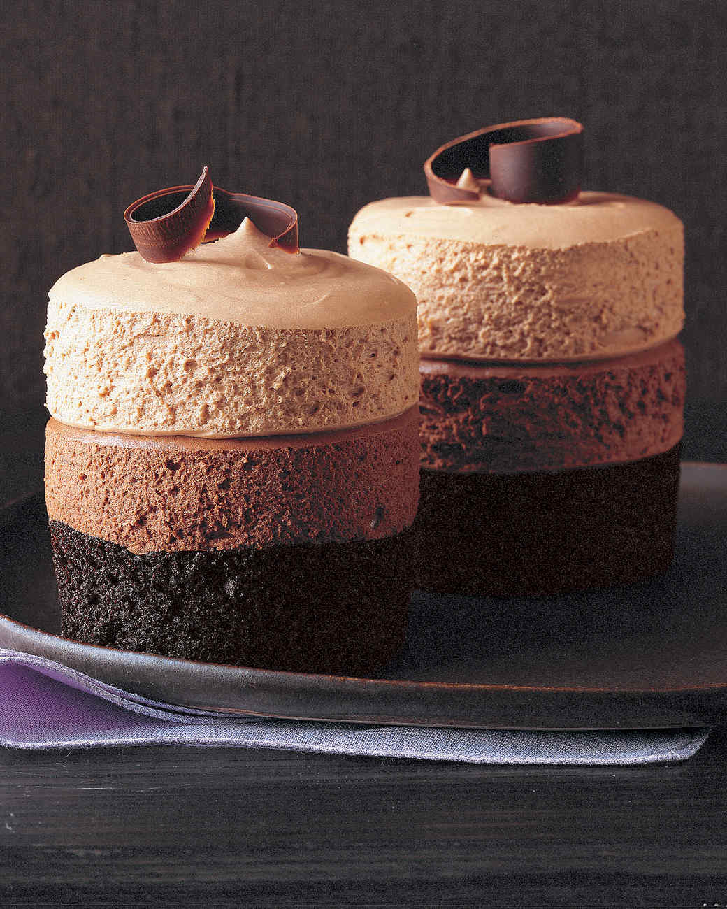 Triple-Chocolate Mousse Cake