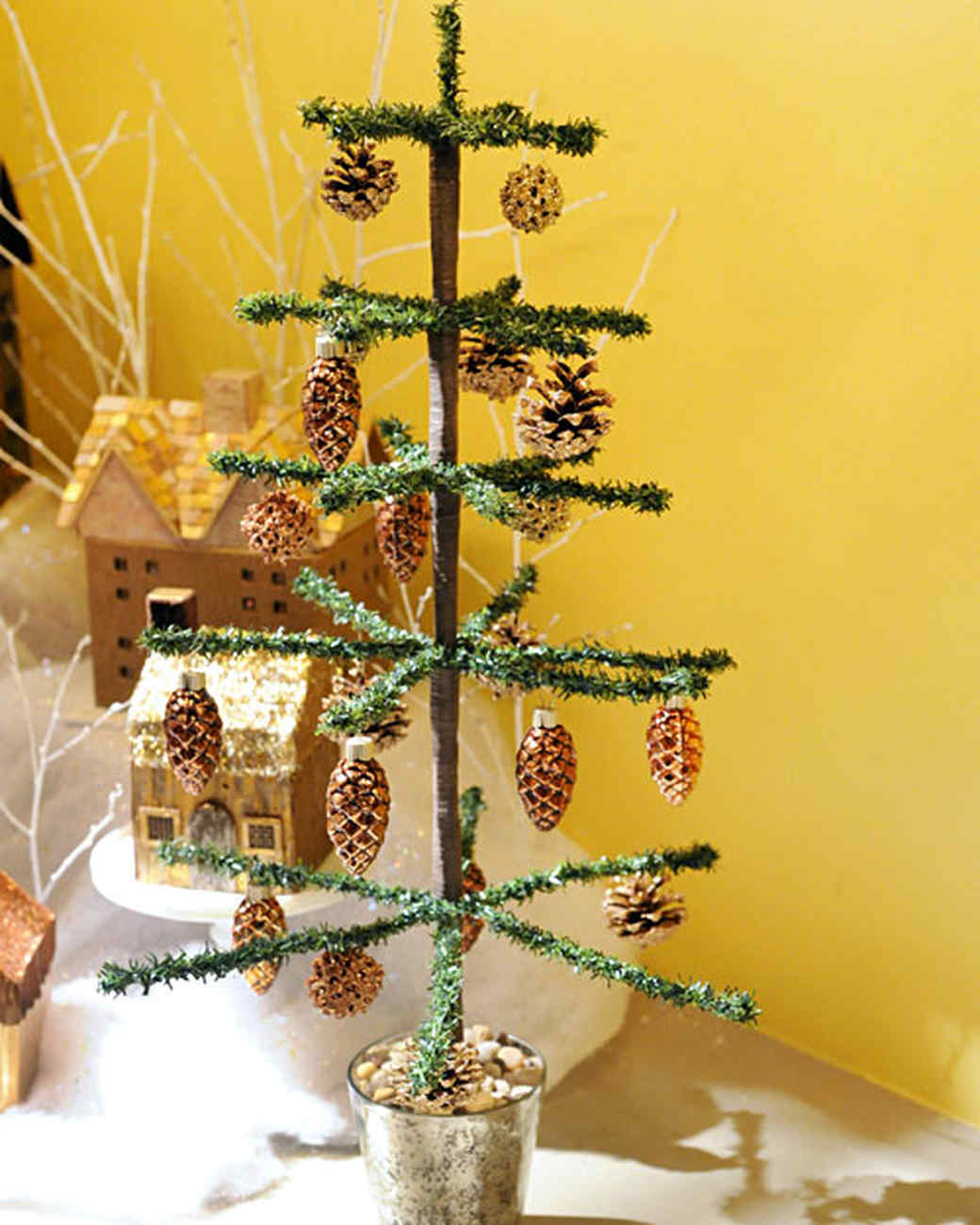 tabletop tinsel tree video martha stewart tabletop tinsel tree video martha stewart