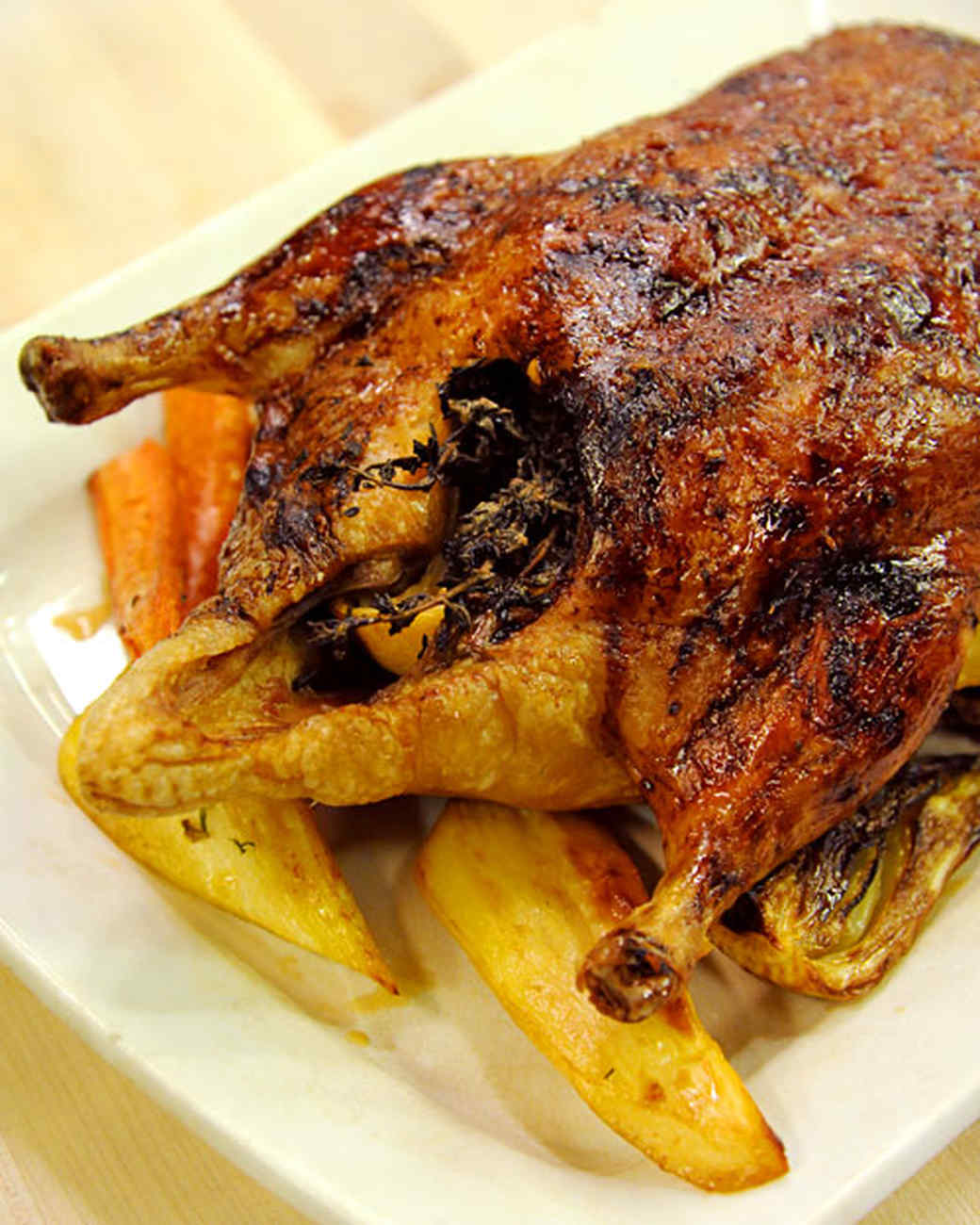 Slow-Roasted Balsamic-Glazed Duck Recipe & Video | Martha Stewart