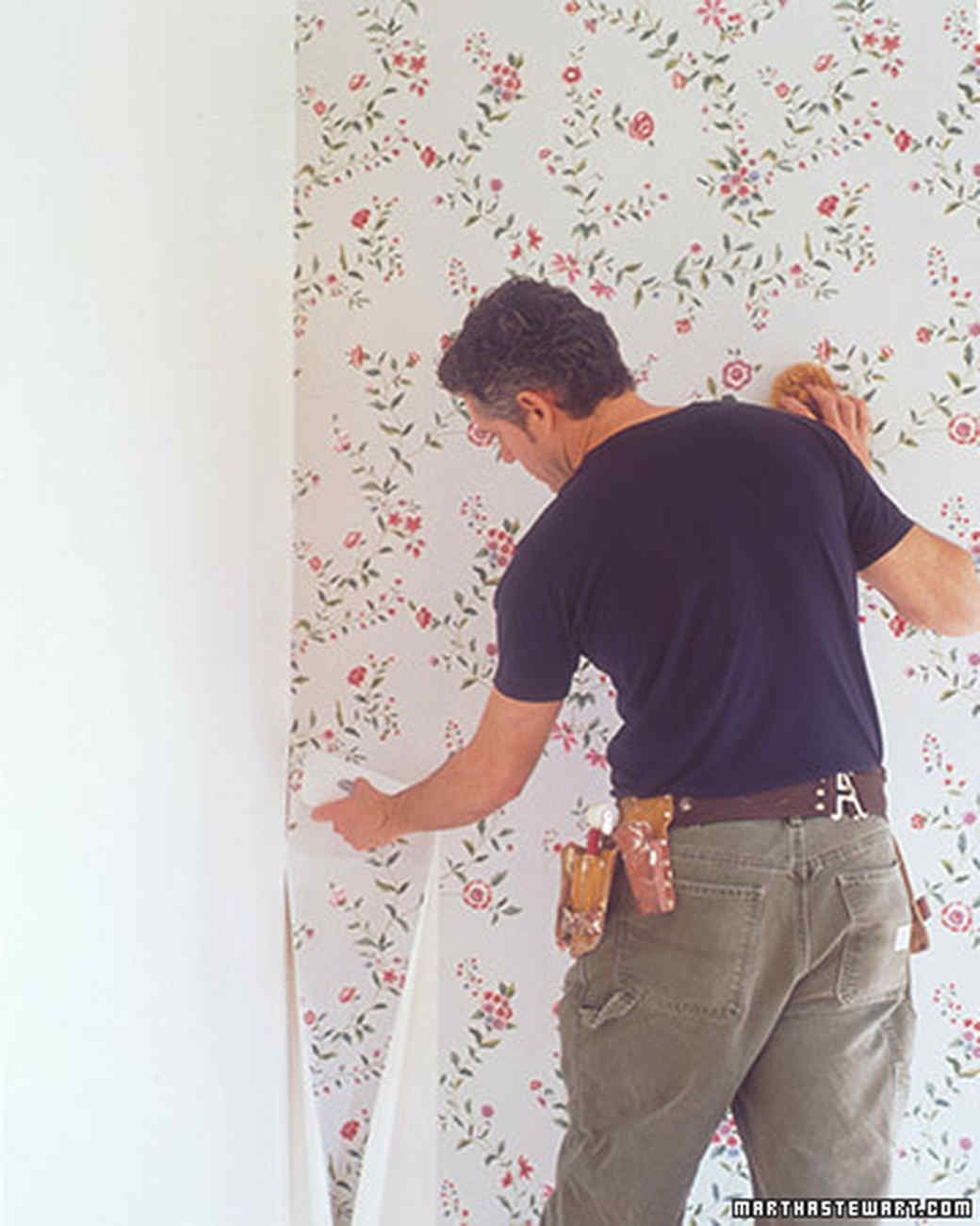 Hanging Wallpaper: Fitting Corners and Trim  Martha Stewart