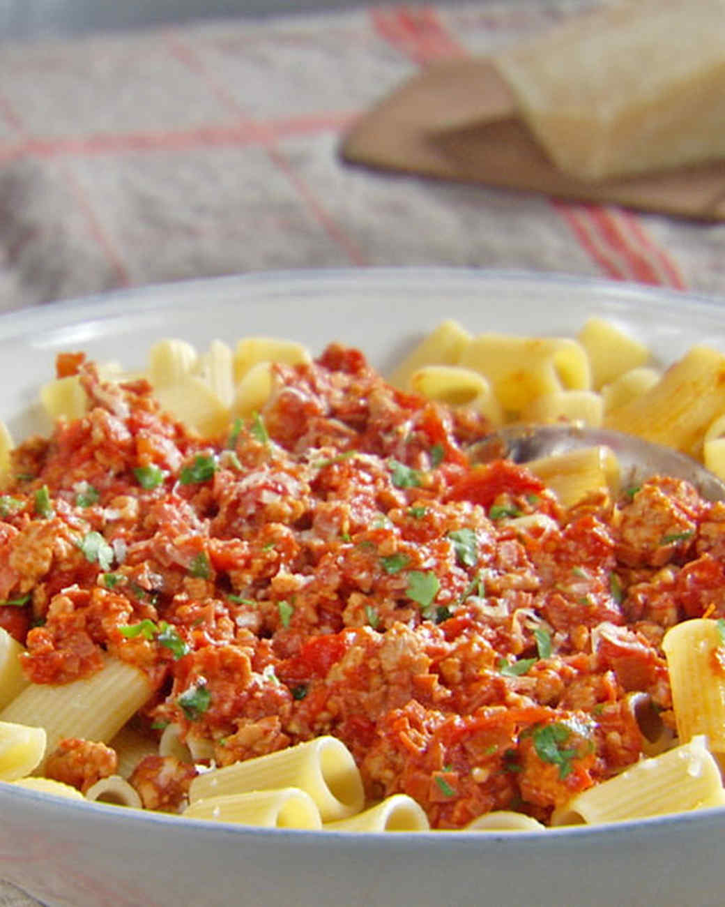 Rigatoni with Rapid Ragu Recipe & Video Martha Stewart