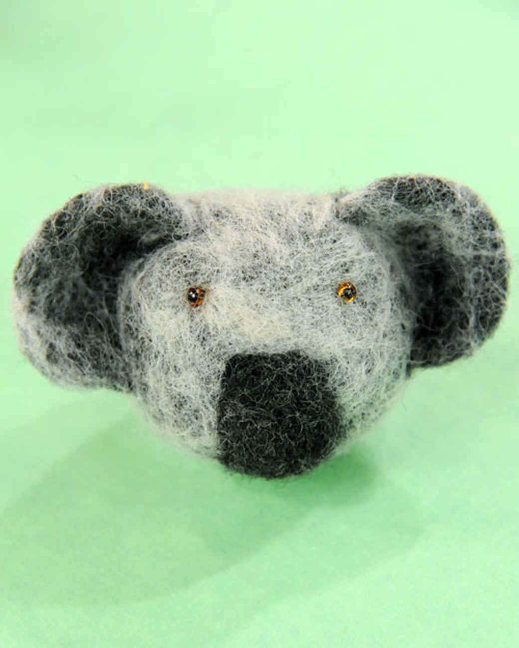 Felted Koala Bear & Video Martha Stewart
