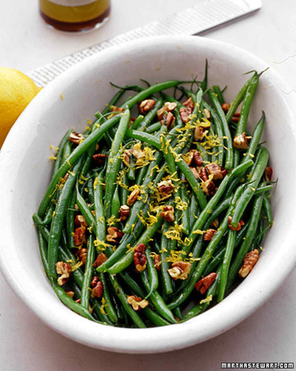 Haricots Verts with Pecans and Lemon Recipe Martha Stewart