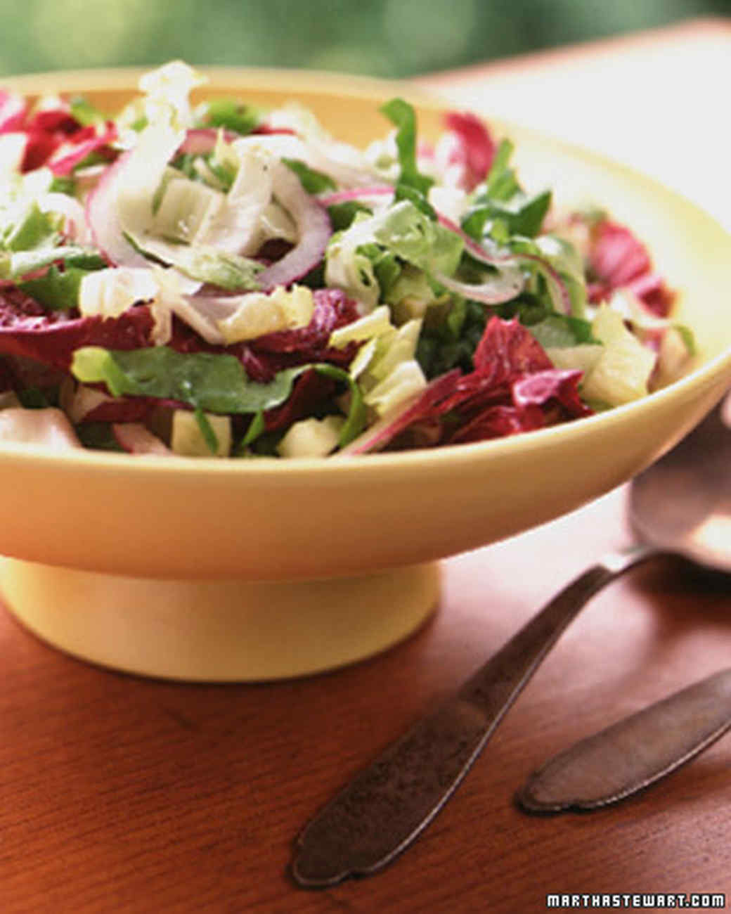 Mixed Chicories with Honey Vinaigrette Recipe Martha Stewart