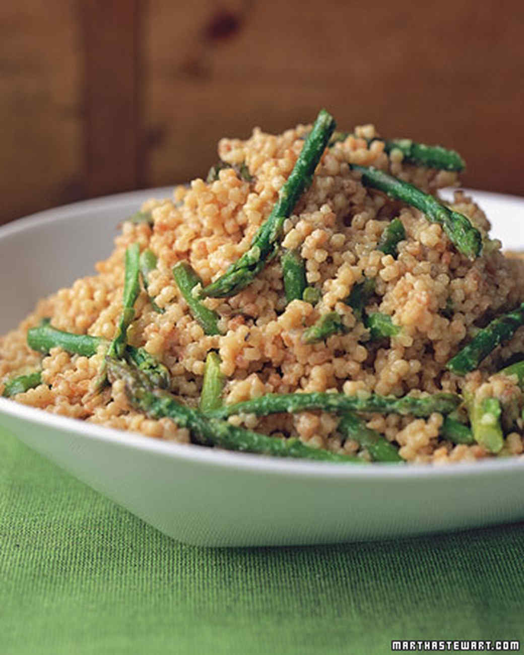 Fregula with Asparagus and Recipe & Video Martha Stewart