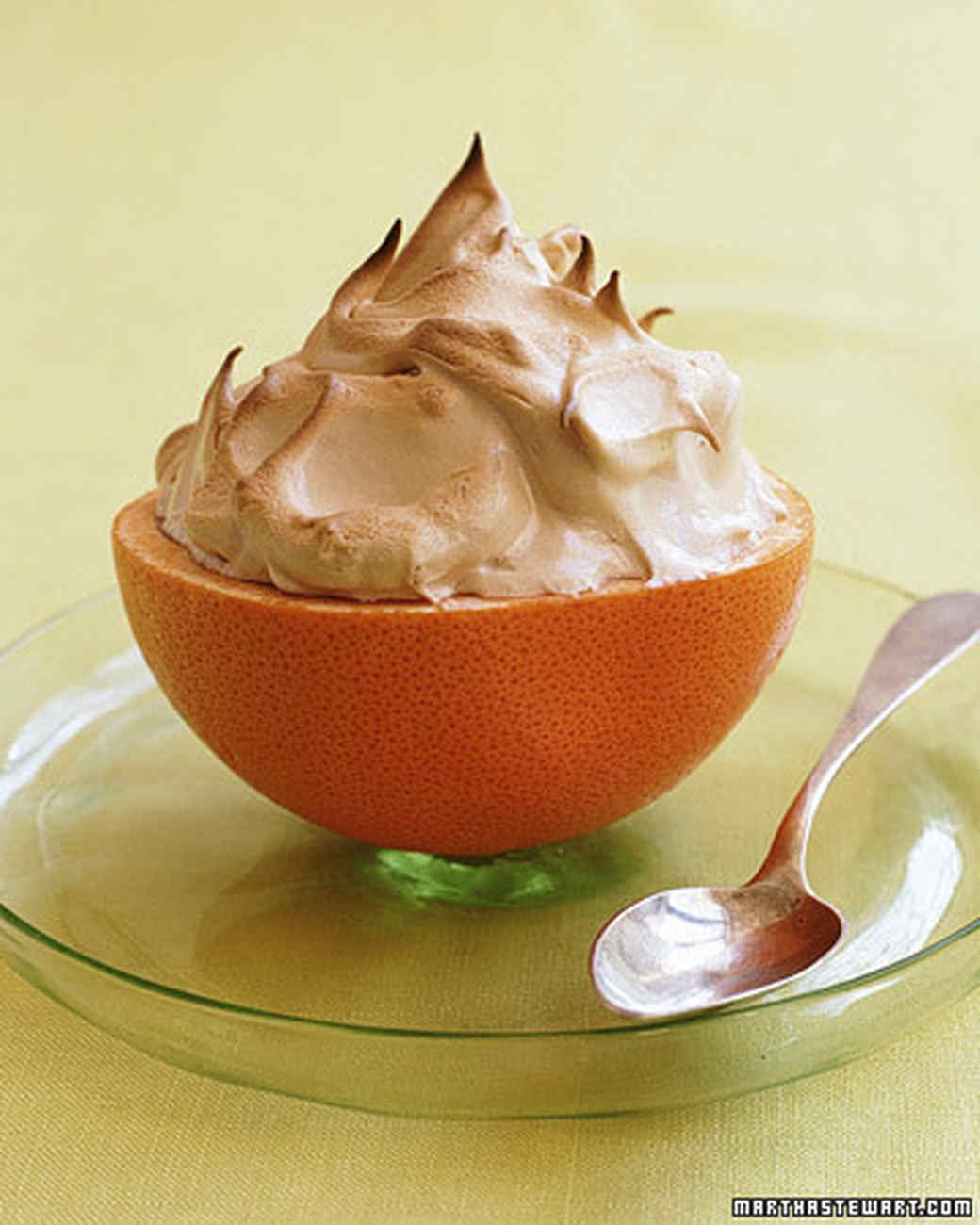 Red Grapefruit with Bruleed Meringue Recipe Martha Stewart