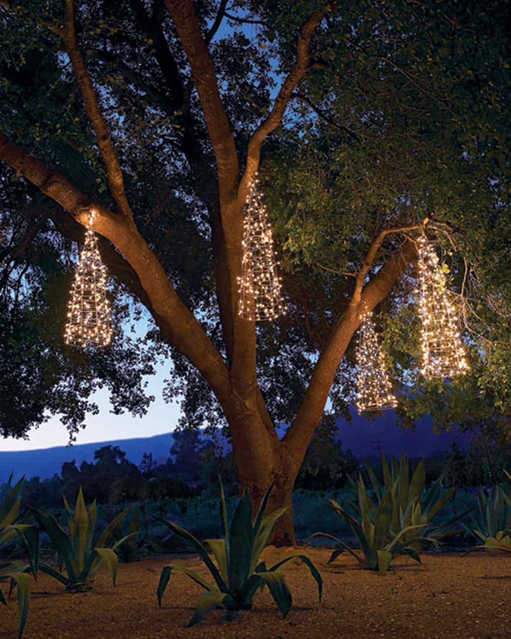 outdoor lighting hanging trees martha stewart outdoor lighting hanging trees martha stewart