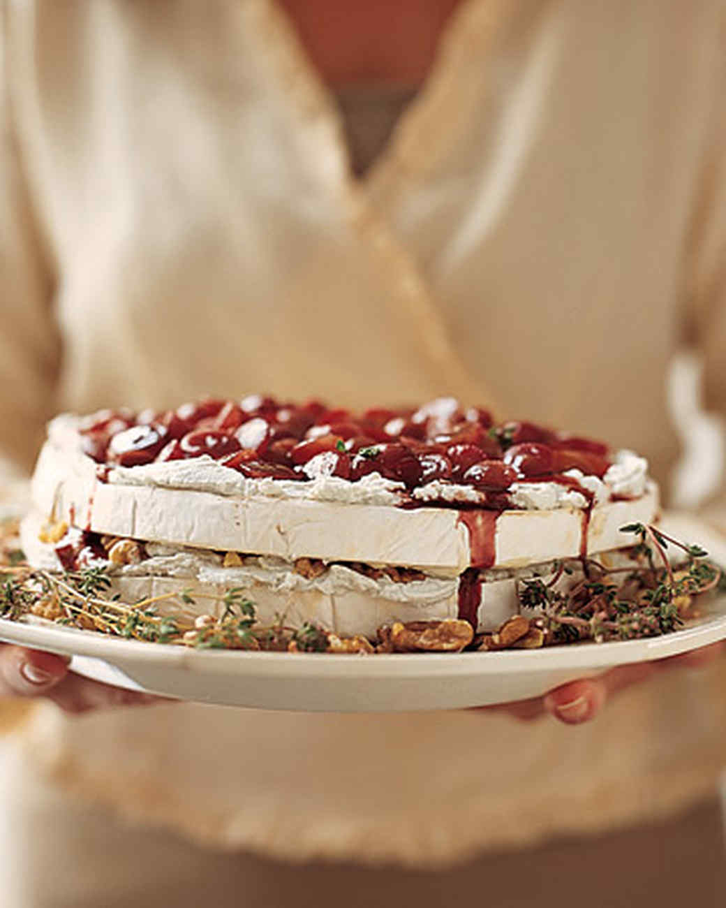 Brie and Walnut Cake