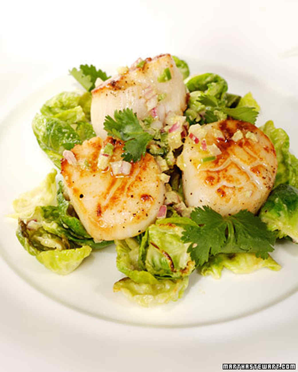 Scallops and Brussels Sprouts Recipe Martha Stewart