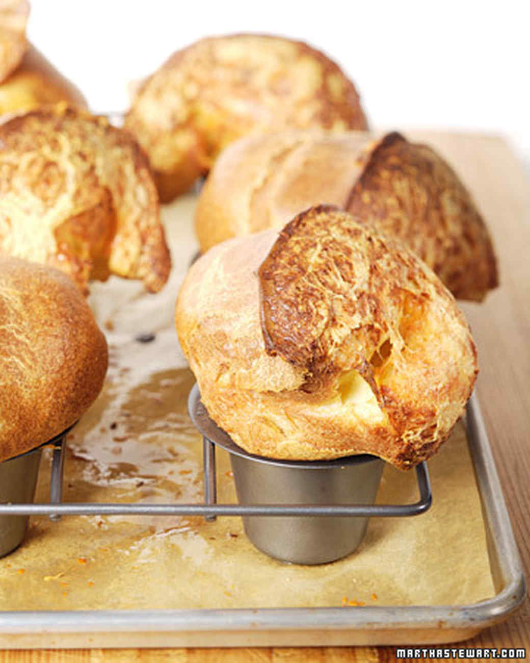 Giant Cheese Popovers Recipe And Video Martha Stewart