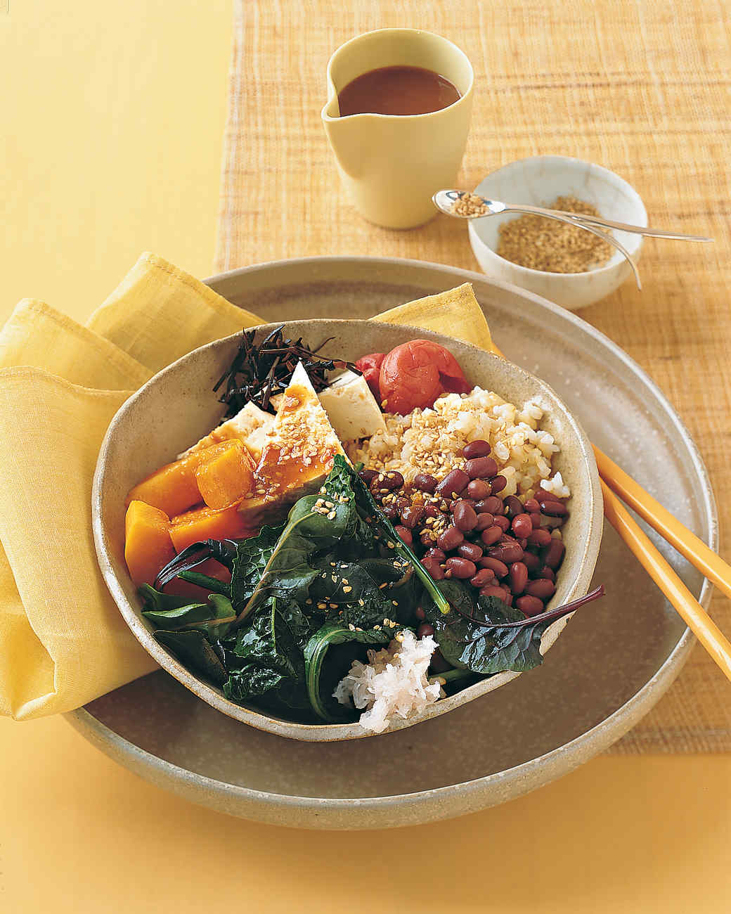 VegetableRice Bowl with Miso Dressing Recipe Martha Stewart
