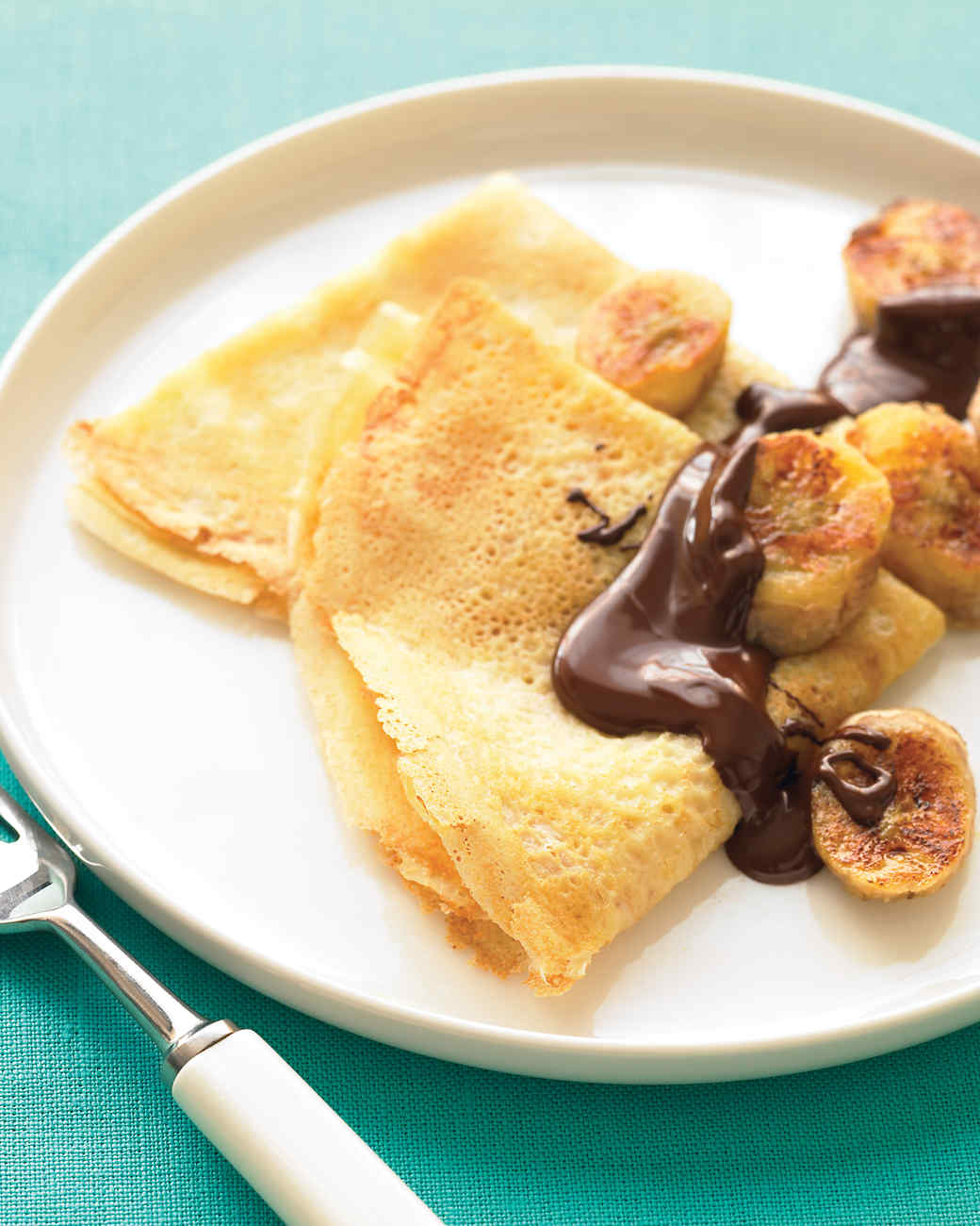 Crepes with Sauteed Bananas and Chocolate Recipe & Video Martha Stewart