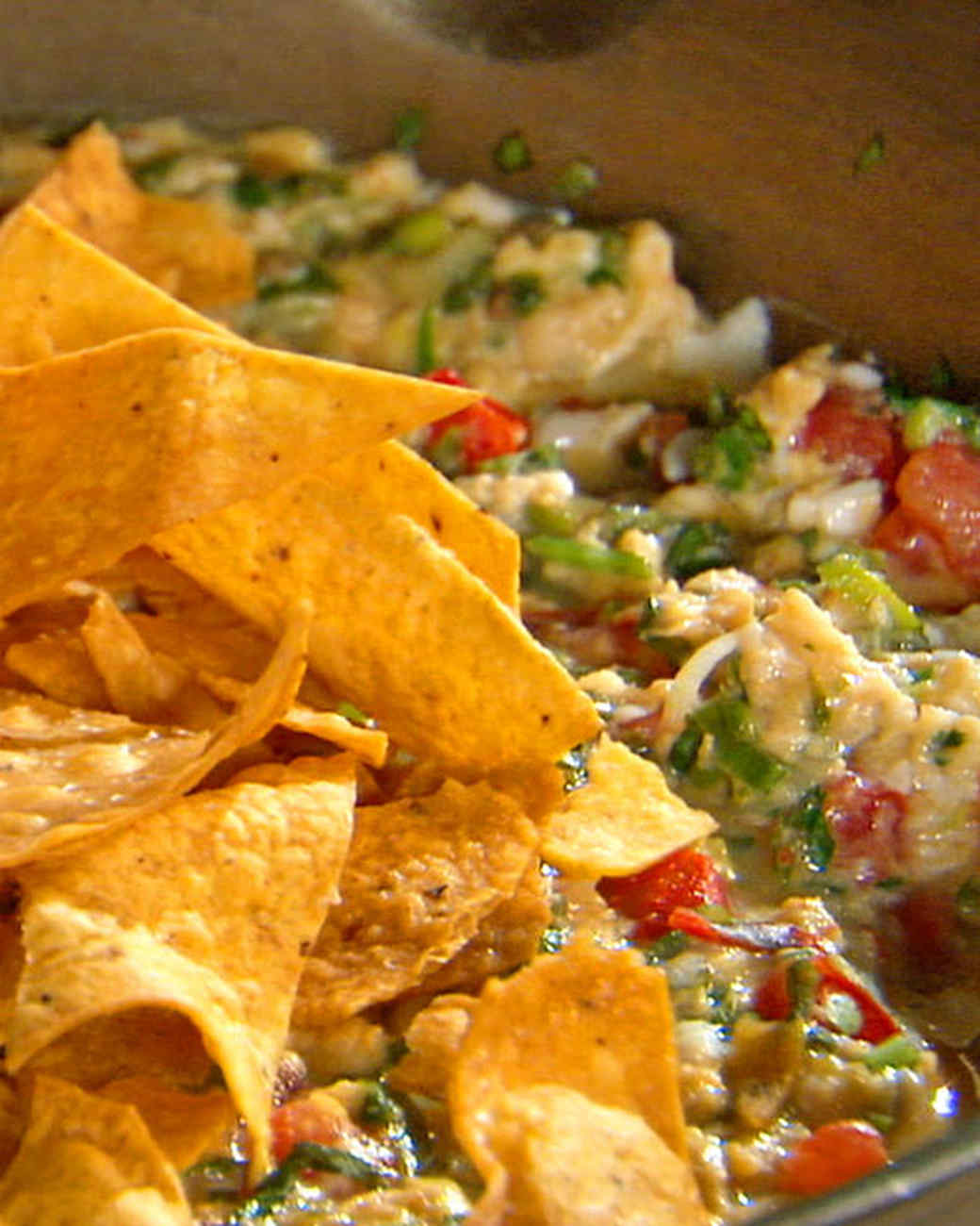mexican scrambled eggs with tortilla chips