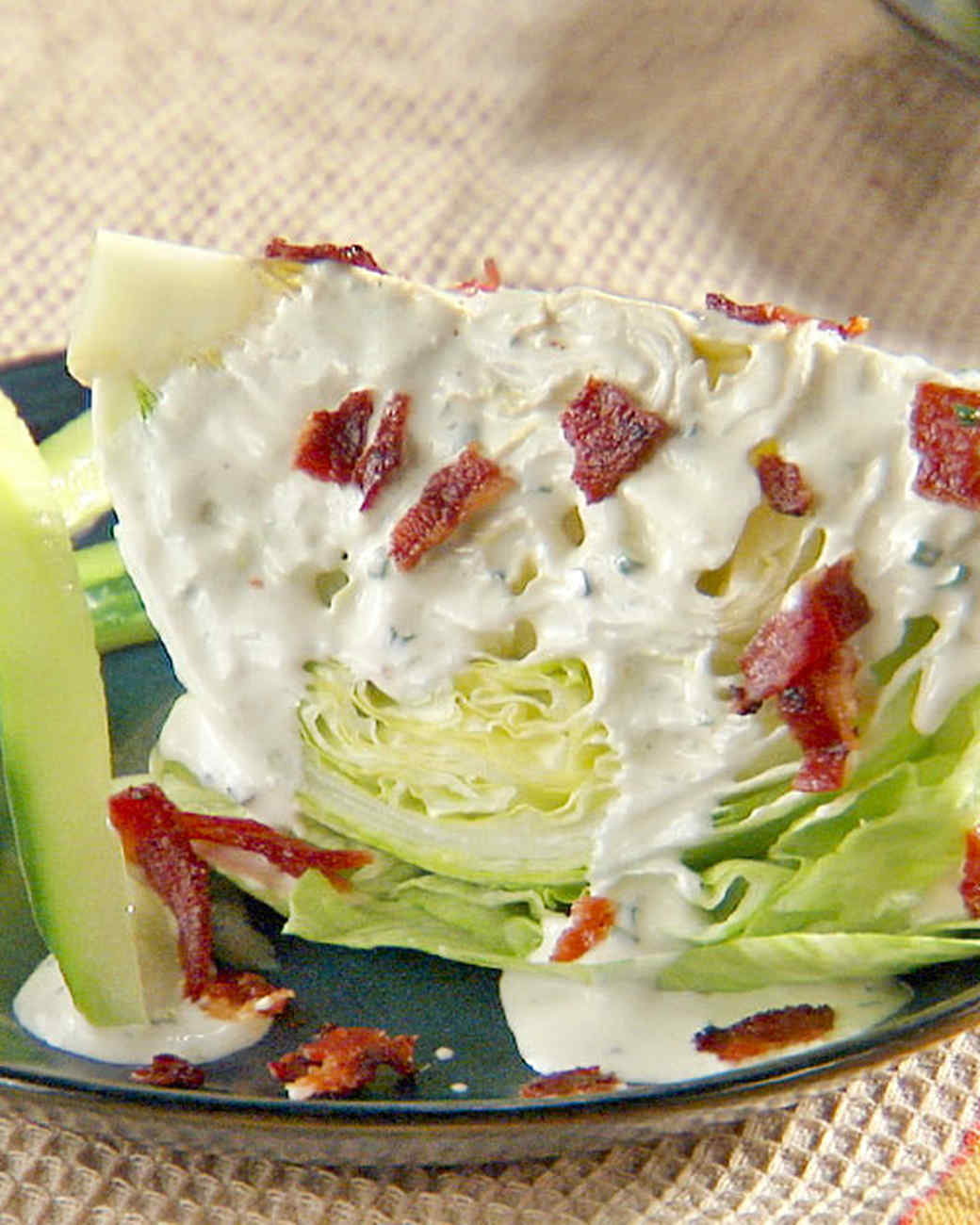 Iceberg Wedge Salad with Green Goddess Ranch Dressing Recipe & Video
