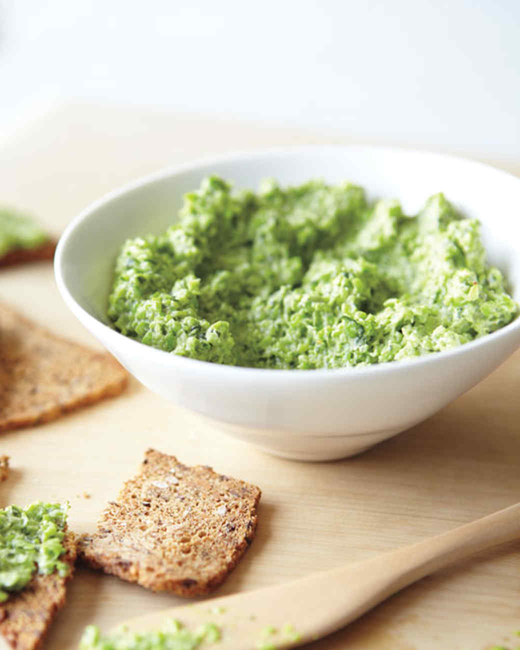Fresh Pea Hummus Recipe | Martha Stewart