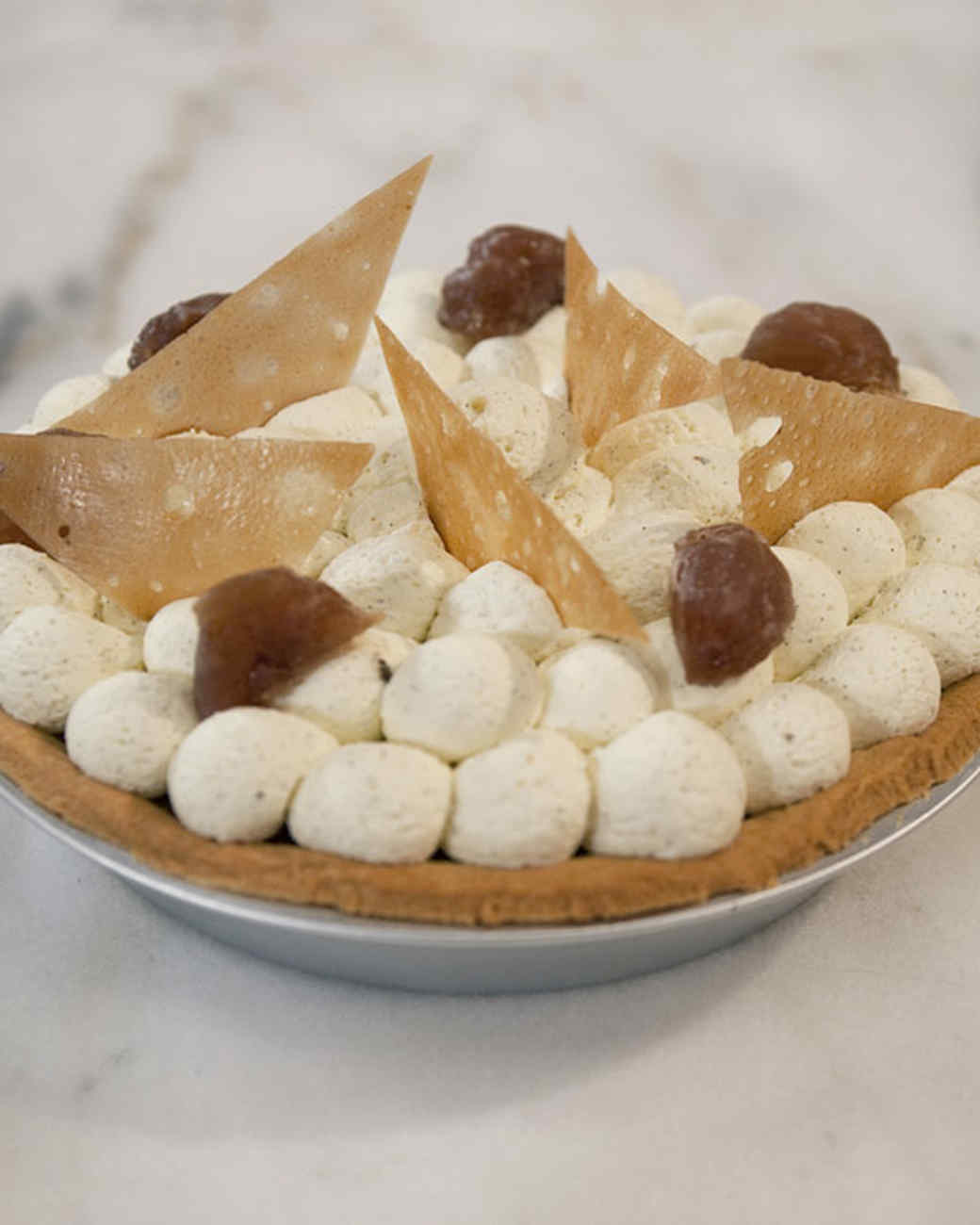 Chestnut Pie with Rum Cream Recipe & Video Martha Stewart
