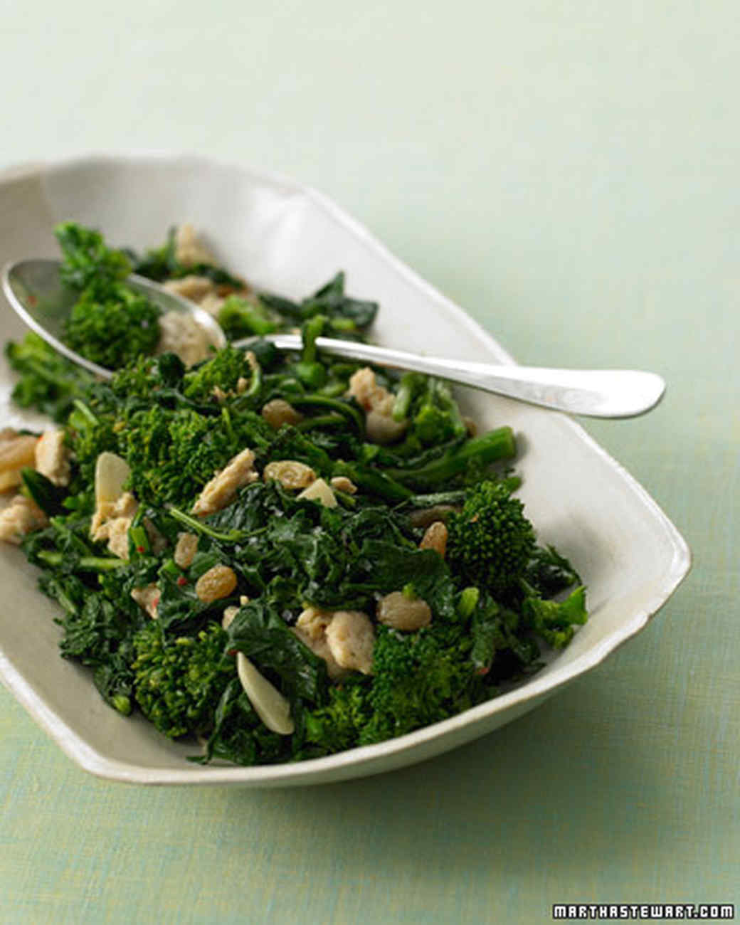 Broccoli Rabe Saute with Chicken Sausage