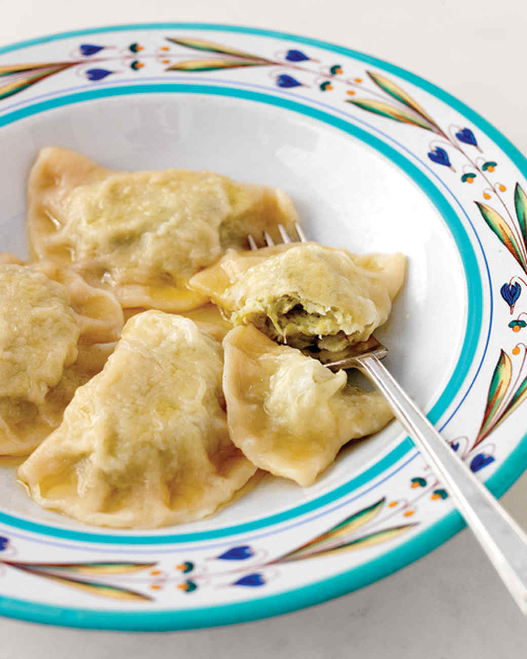 Pierogi with Cabbage Filling and Clarified Butter