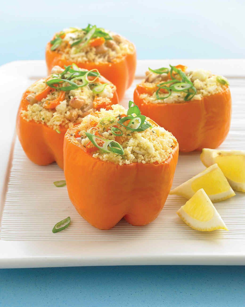 SlowCooker Greek Stuffed Peppers Recipe & Video Martha Stewart