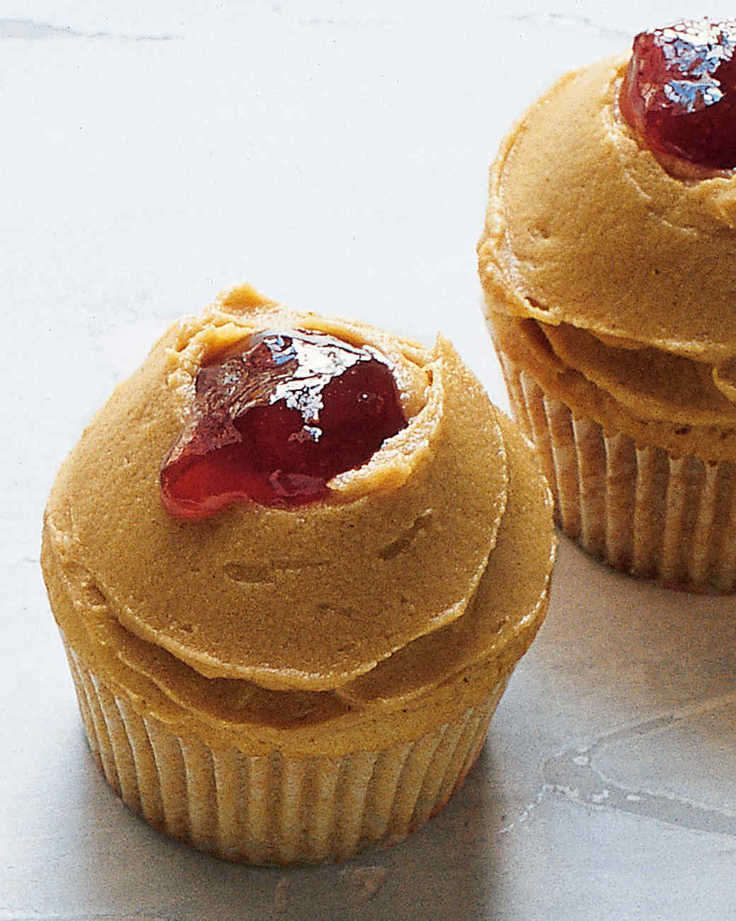 Peanut Butter and Jelly Cupcakes Recipe | Martha Stewart