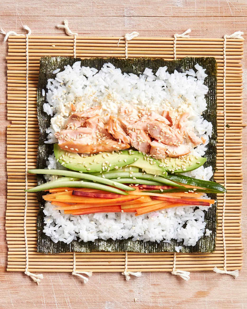 Baked Salmon Sushi