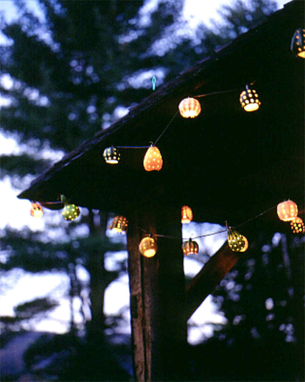 Decorative Hanging Gourd Lights Martha Stewart