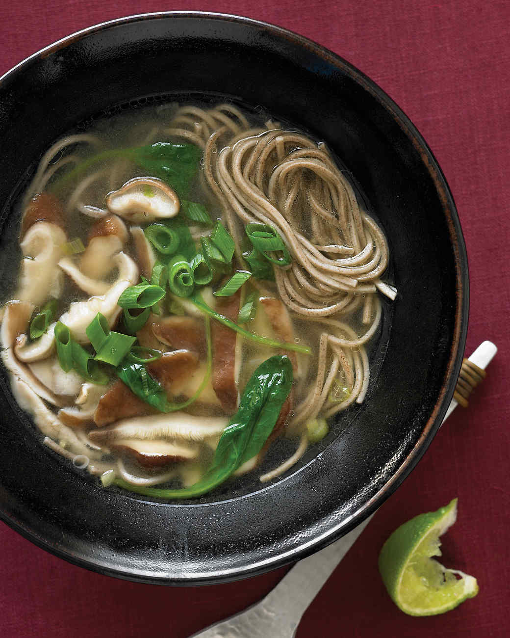 Soba Soup with Spinach Recipe Martha Stewart