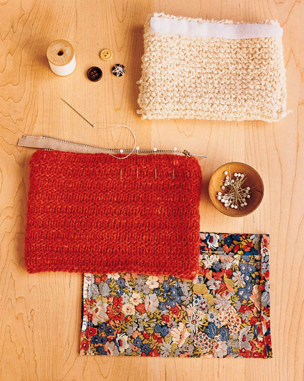 Knit Pouches Martha Stewart